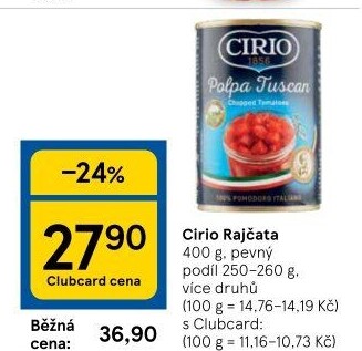 Rajčata konzervovaná Cirio