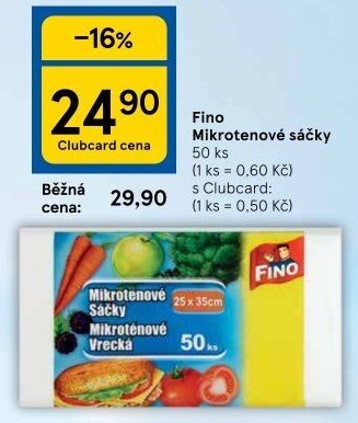 Sáčky mikrotenové Fino