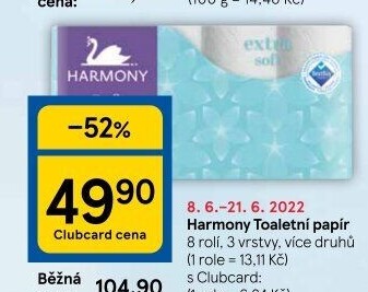 Toaletní papír 3vrstvý Harmony