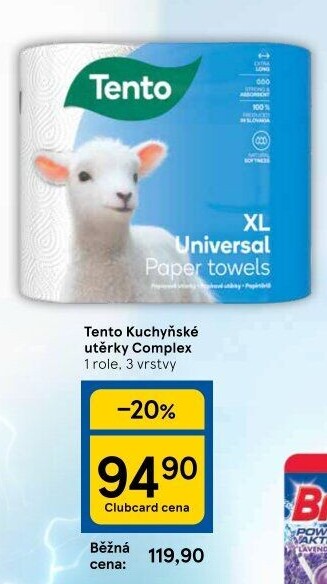 Utěrky kuchyňské 3vrstvé Complex Tento