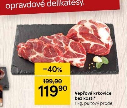 Vepřová krkovice bez kosti