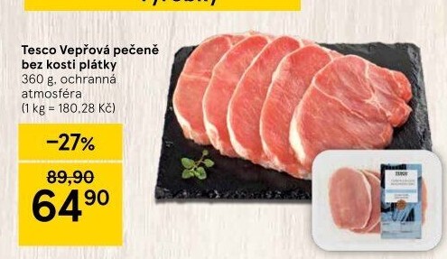 Vepřová pečeně bez kosti Tesco