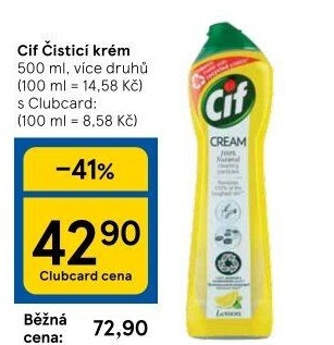 Krémový čistič Cif Cream