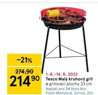 Kulatý gril Tesco