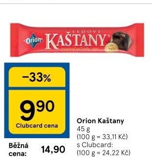 Ledové kaštany Orion