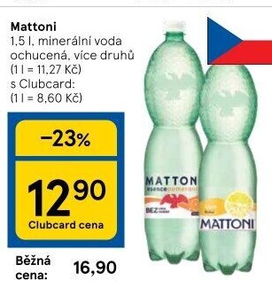 Ochucená voda Mattoni