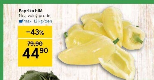 Paprika bílá