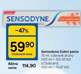 Pasta na zuby Sensodyne