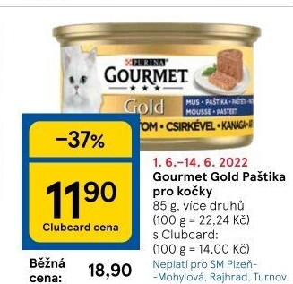 Paštika pro kočky Gold Gourmet Purina