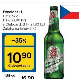 Pivo světlý ležák 11° Excelent