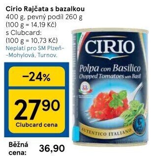Rajčata konzervovaná Cirio