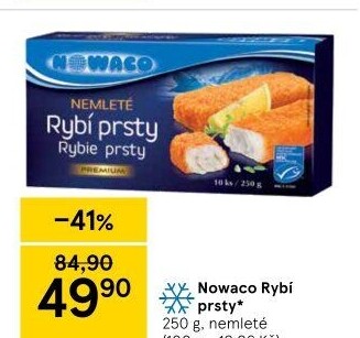 Rybí prsty nemleté mražené Nowaco Premium