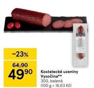 Salám Vysočina Kostelecké uzeniny