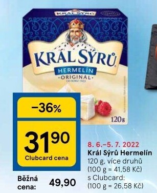 Sýr Hermelín Král sýrů