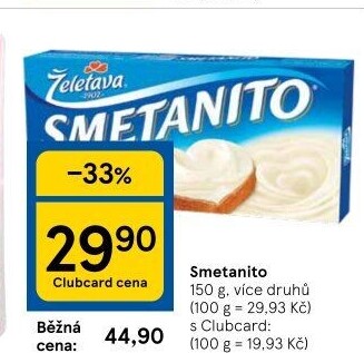 Sýr tavený Smetanito Želetava