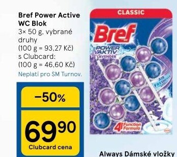WC blok tuhý Power Aktiv Bref