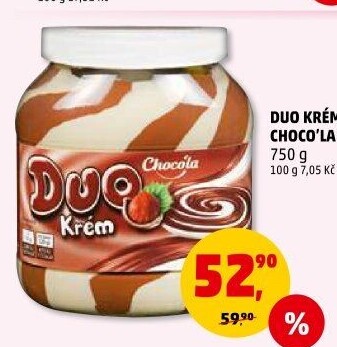 Čokokrém Duo Choco'