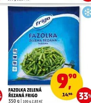 Fazolky zelené řezané mražené Frigo