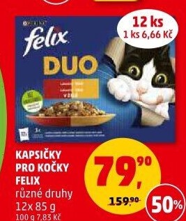 Kapsičky pro kočky Felix Purina