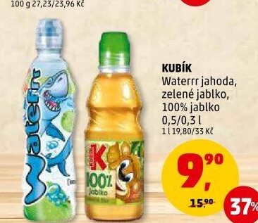Ochucená voda Waterrr Kubík
