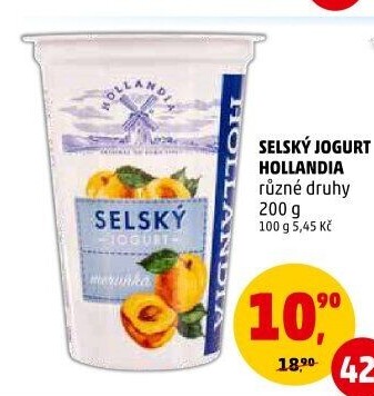Ochucený jogurt selský Hollandia