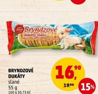 Oplatky brynzové dukáty Tina