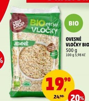 Ovesné vločky bio Crip Crop