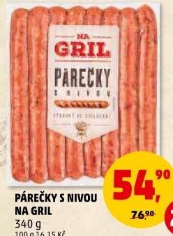 Párečky s nivou Na gril Penny
