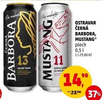 Pivo černá Barbora 13° Ostravar
