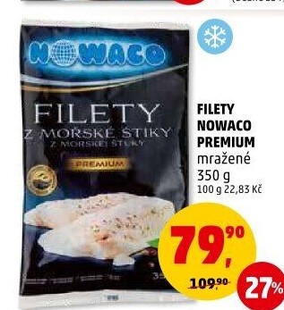 Rybí filety mražené premium Nowaco