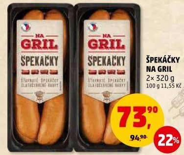 Špekáčky Na gril Penny