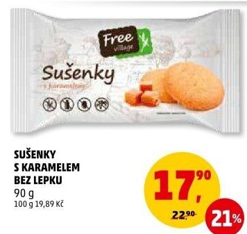 Sušenky bez lepku Free Village