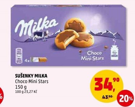 Sušenky Choco Minis Milka