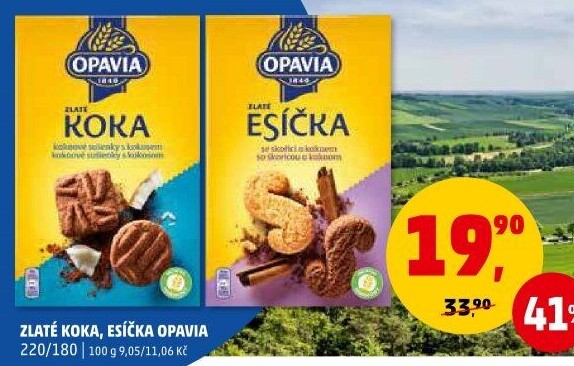 Sušenky Koka Zlaté Opavia