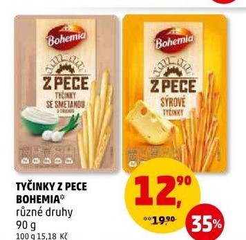 Tyčinky Z pece Bohemia Chips
