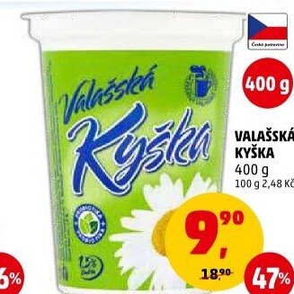Valašská kyška Mlékárna Valašské Meziříčí