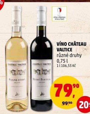 Vína Chateau Valtice