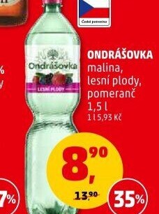 Voda ochucená Ondrášovka
