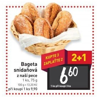 Bageta snídaňová