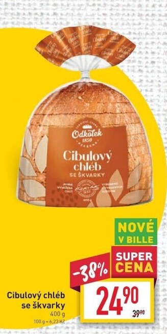 Chléb cibulový se škvarky Odkolek