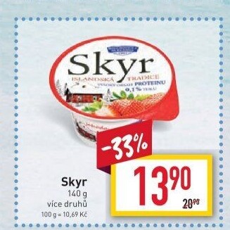 Dezert zakysaný ochucený Skyr Bohušovická mlékárna