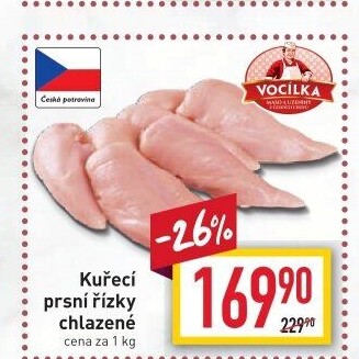 Kuřecí prsní řízky Vocílka