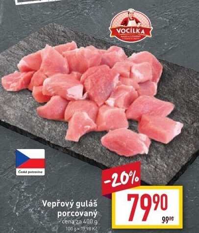 Maso na guláš vepřové Vocílka