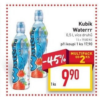 Ochucená voda Waterrr Kubík