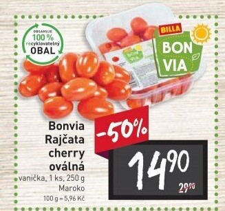 Rajčata cherry Billa Bonvia