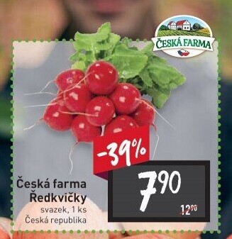 Ředkvičky svazek Česká farma