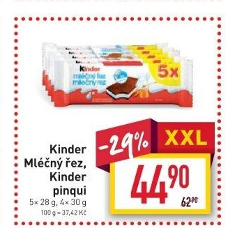 Řez mléčný Kinder