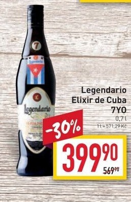 Rum Legendario Elixir de Cuba 7YO
