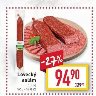 Salám lovecký Vysočina Hodice