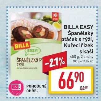 Španělský ptáček s rýží Easy Billa